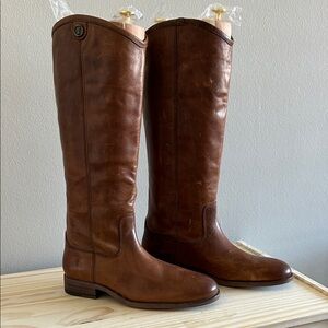 Frye Brown Leather Riding Boots